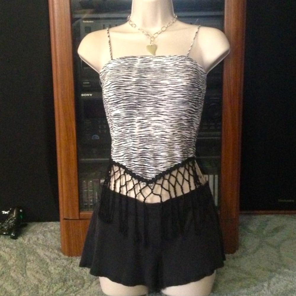 ⏳Cute Cropped Zebra Top